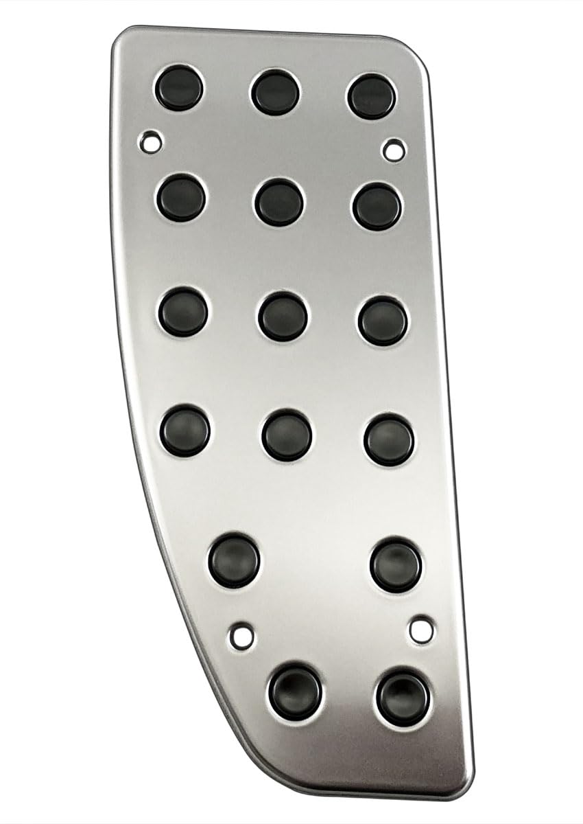 

BRIGHTZ GU Stainless Steel Footrest Covers for Satin Silver Crosstrek, [PEDAL-024]