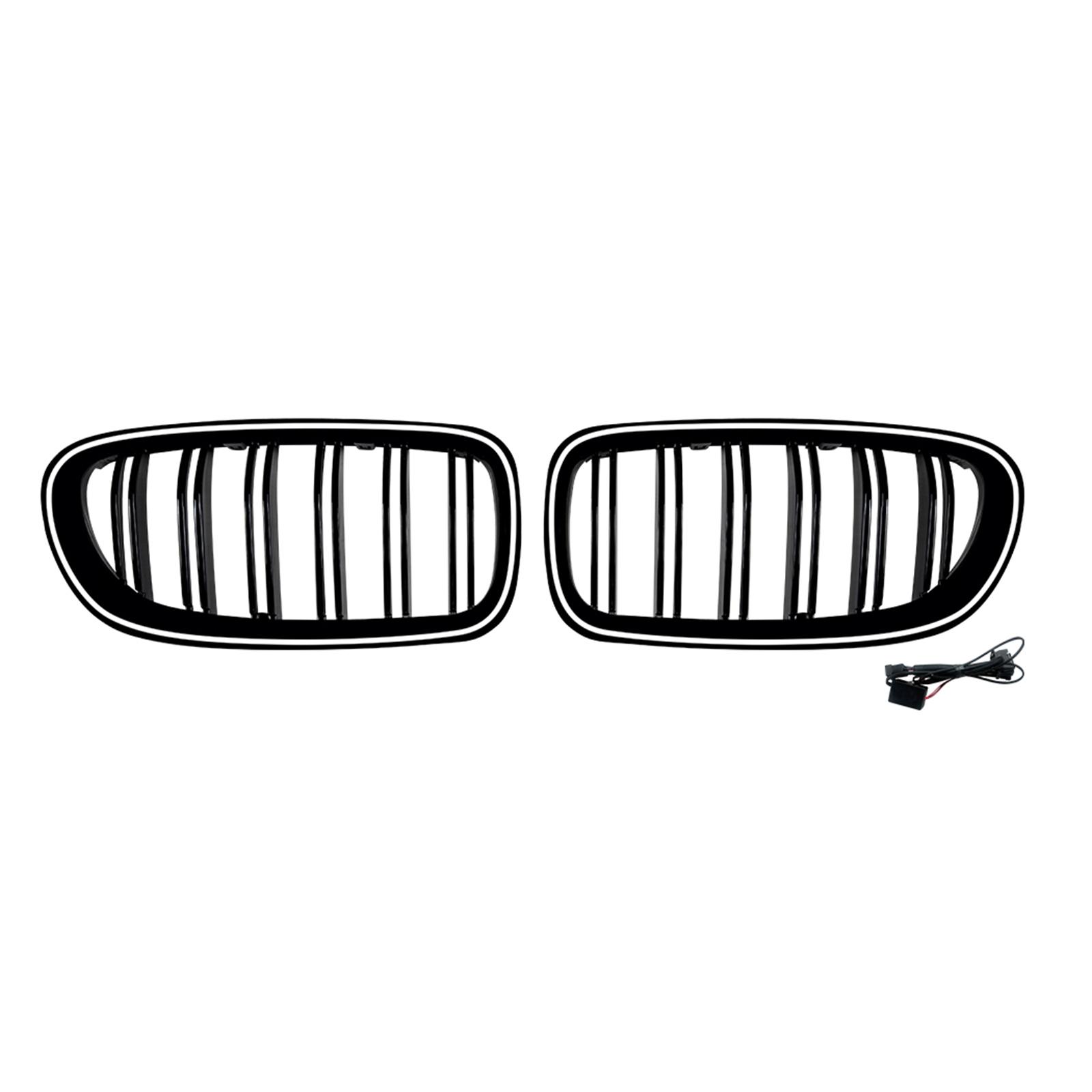 

Grill Front Kidney Grille W/ LED Light For BMW 5 Series F10 F11 520i 525i 528i 530i 535i 550i 11-17 Upper Bumper Hood Mesh Grid