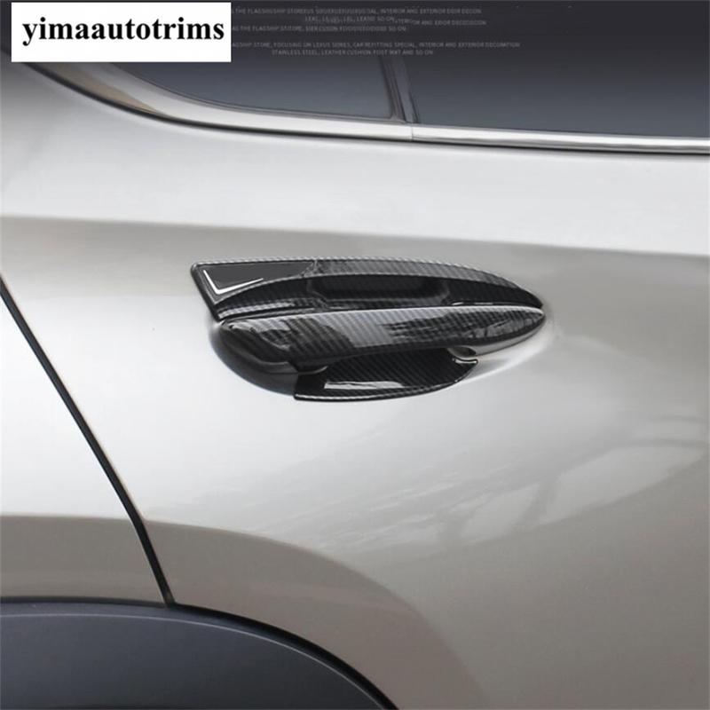 ABS Chrome / Carbon Fiber Door Handle Bowl Frame Decoration Cover Trim For Lexus UX 200 250H  - Car Accessories Exterior