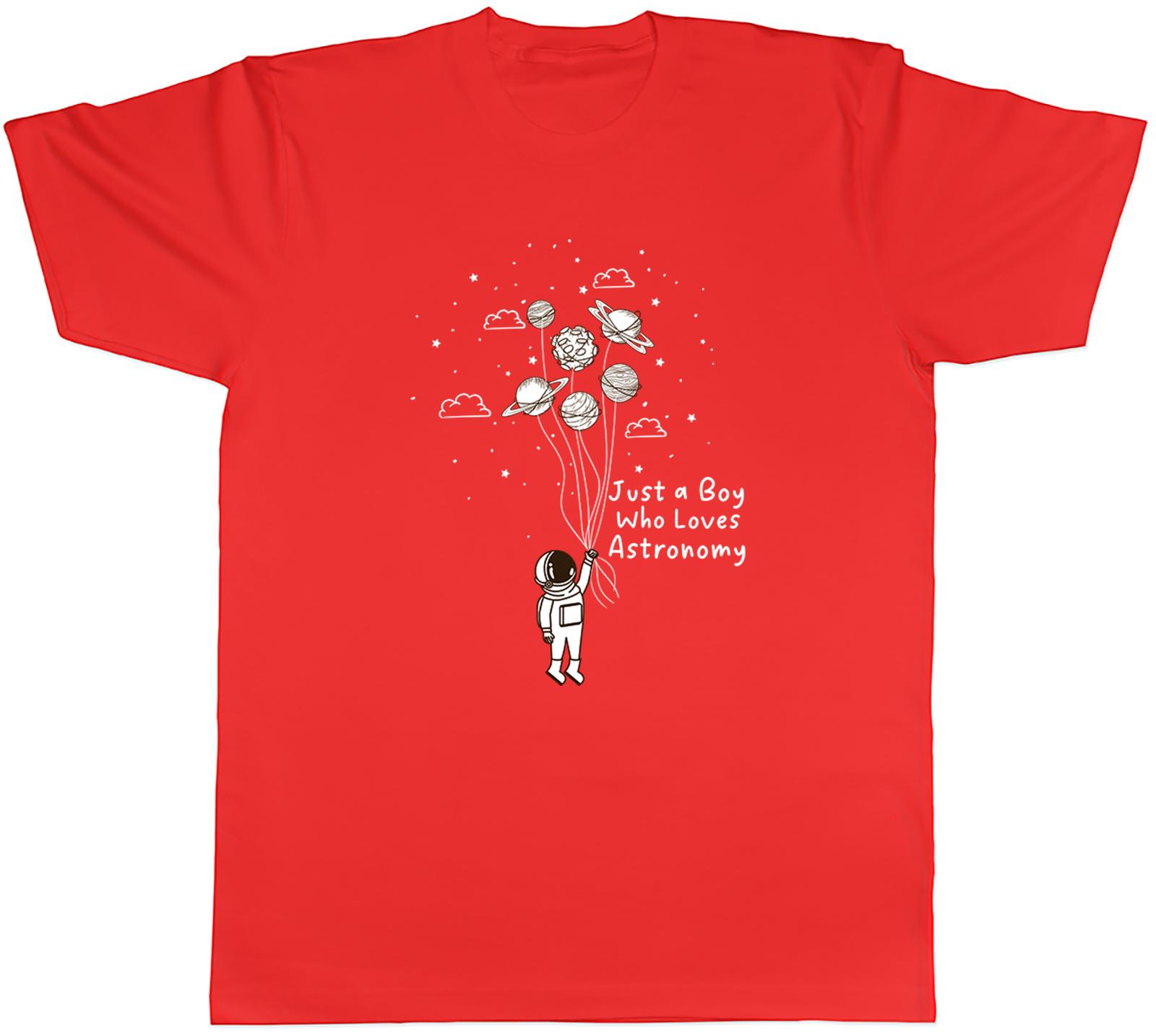Astronomy Space Unisexs TShirt Just a Boy who loves Astronomy Tee Gift S