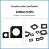 Square Bevel Washer for I-Beam and Notched Channel Steel, Carbon Steel, Blackened, Sizes M16-M24