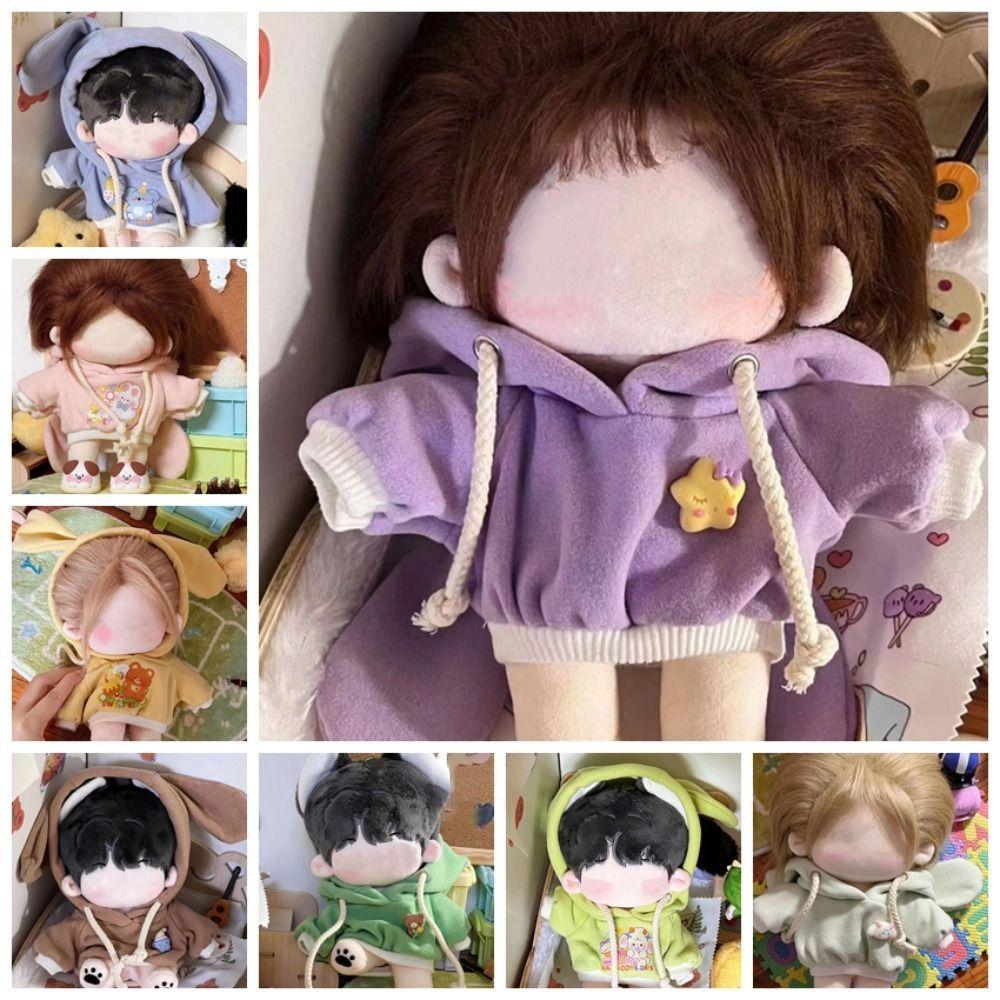 Cute Clothes Hoodies for 20cm Cotton Dolls Hoodie Cute Doll 20cm Clothes  Changing Dressing Game