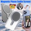 Magnetic Phone Vlog Selfie Monitor Screen Wireless Selfie Monitor Screen Rear Camera Monitor Screen for Android iPhone Cellphone