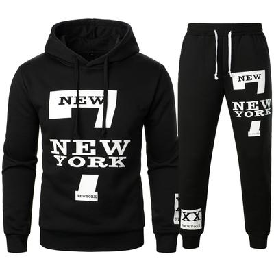 Spring Autumn Men Sets Fashion  Sweatsuit Set  Casual  Sportwear Suits Hoodies Streetwear Men Hip Pop Tracksuits