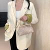 French Retro and Fashionable Embroidered Handbag New Niche Fashion Small Square Bag Casual Crossbody Bag