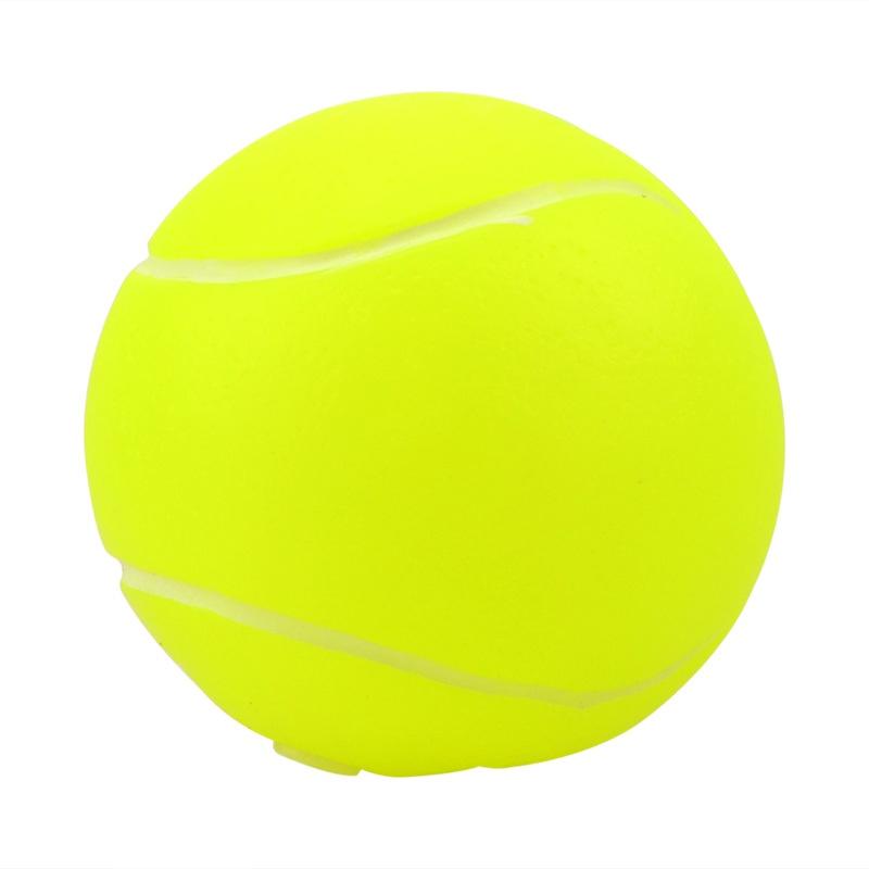 Durable 6.5cm Rubber Ball For Pets Bright Green And Orange