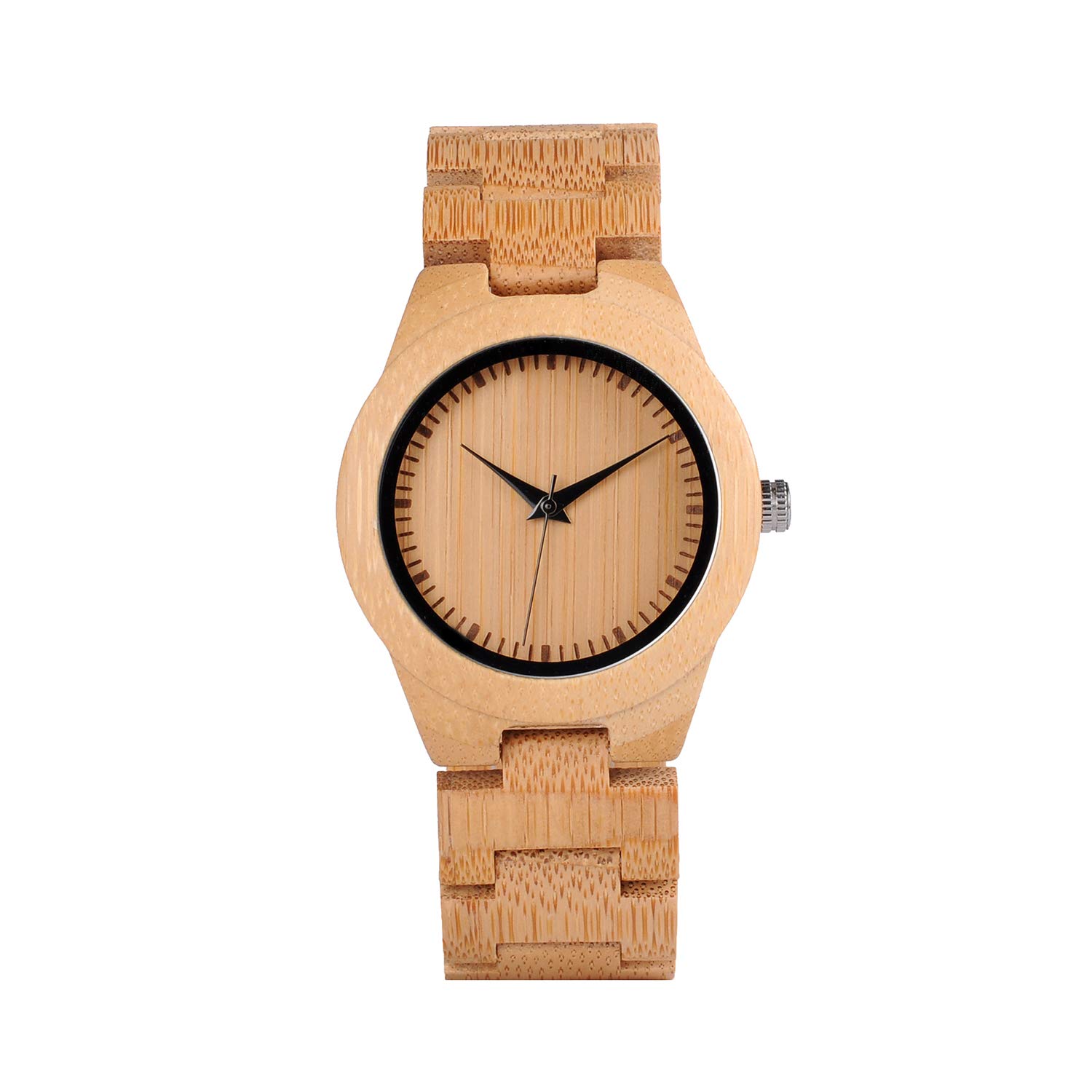 

BOBO BIRD и Наручные часы из бамбукового дерева ручной работы со шкалой, кварцевые, легкие, повседневные спортивные часы, мужские, женские, механизм, (Женский)