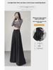 Neutral Spring/Summer High-Waist Drape Trousers: Women's Loose Korean Slim Wide-Leg Casual Pants 2024