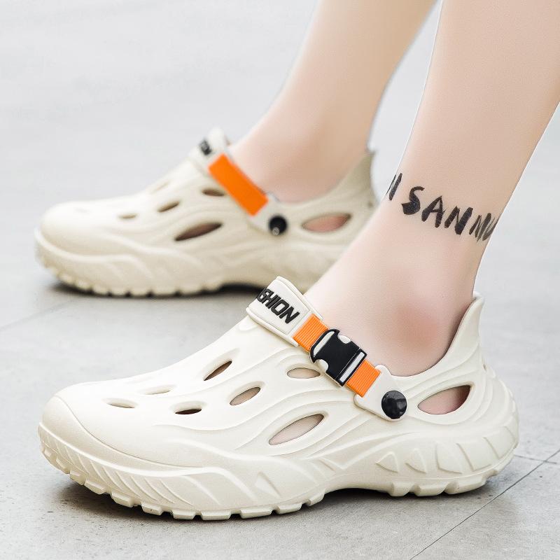 Stepping On Shit Hole Shoes Men'S Trendy Outer Wear Bag And Slippers Thick-Soled Non-Slip Outdoor Wear-Resistant Beach Sandals