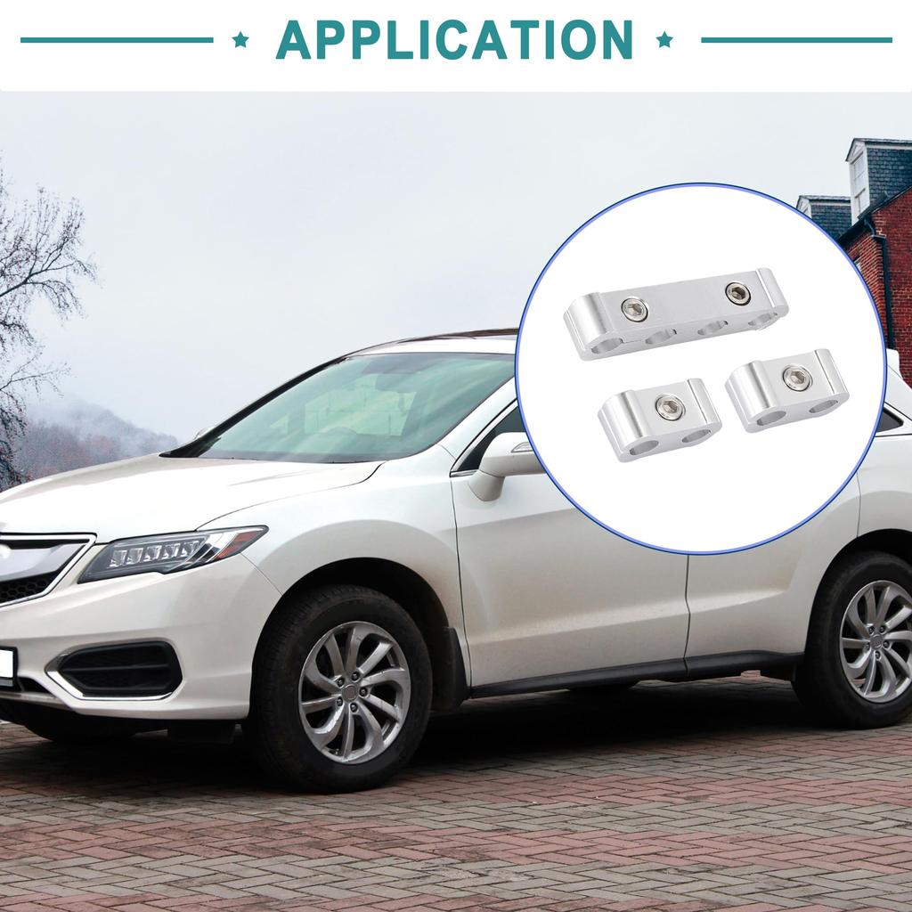 ACROPIX Spark Plug Wire Separator Car Accessories Silver Tone - 1 Pack