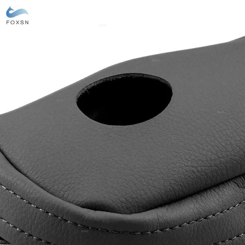 Armlehnenbezug für Honda CRV 2007 2008 2009, schwarzes Mikrofaserleder, rechts und links, Seitensitz-Armlehnengriffabdeckung