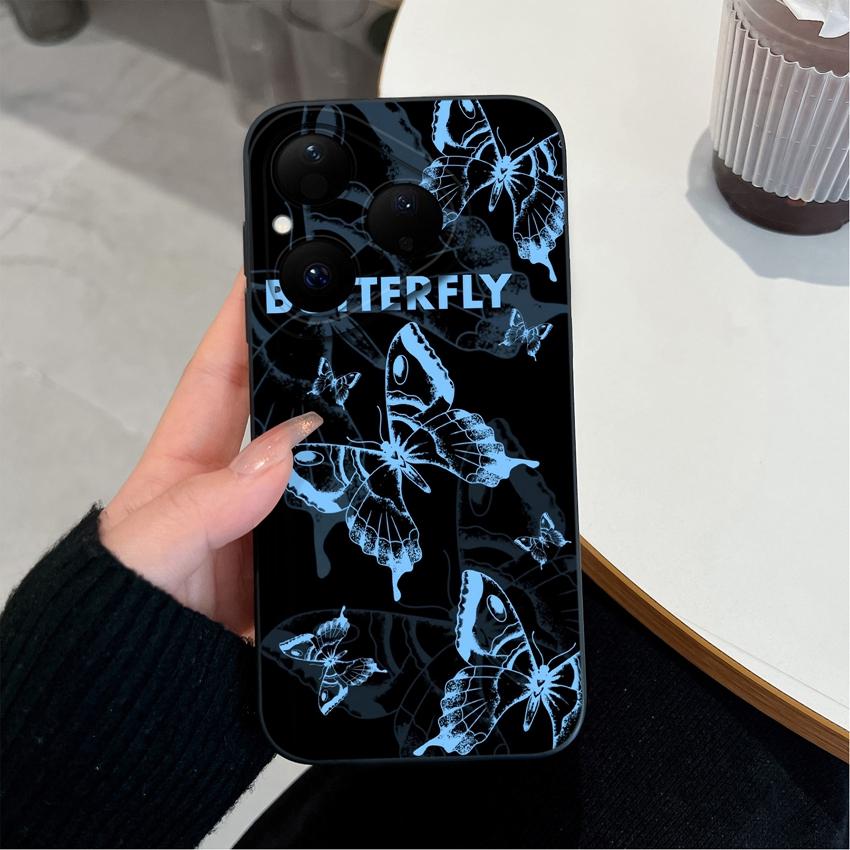 Beautiful Butterfly Flowers Fashion Case For Huawei Pura 80 Pro Plus Honor X7d X9d X20 V40 Phone Cover Liquid Silicone Anti Slip Shell For Huawei Capa