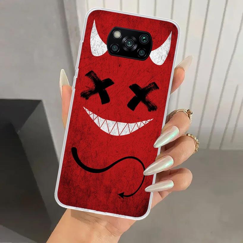 Devil Bad Boy Anime Phone Case for Xiaomi Poco X5 X6 X7 Pro F7 Ultra M7 Redmi 15 15C 13 13C 12 12C 10 10A 10C 9 9A 9C 9T Shell P