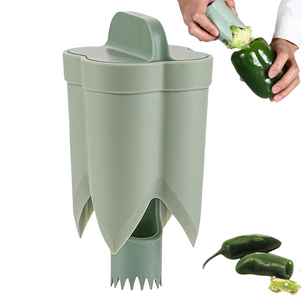 Pepper Corer Chili Seed Remover Jalapeno Peppers Cucumber Tomato Deseeder Twist Seed Bell Core Separator Cutter Kitchen Tool