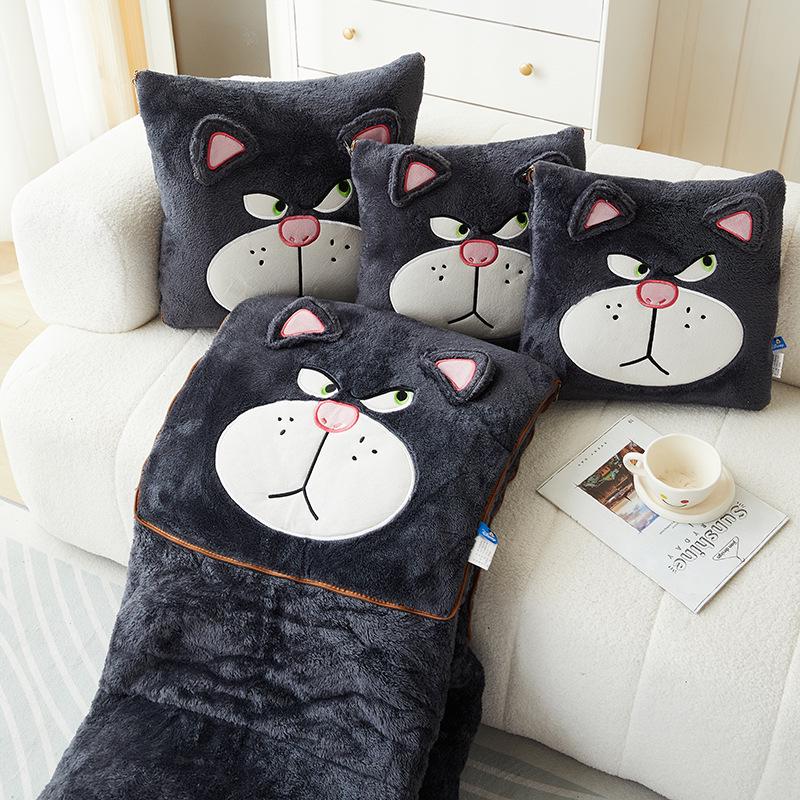 Double-Sided Arctic Velvet Thickened Pillow Quilt for Autumn/Winter 2025