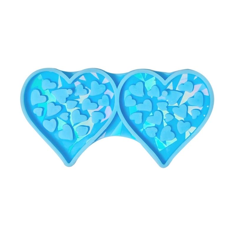 Versatile Resin Casting Mold Necklace Pendant Mold Heart Shape DIY Jewelry Making Molds for Creating Jewelry Keychains