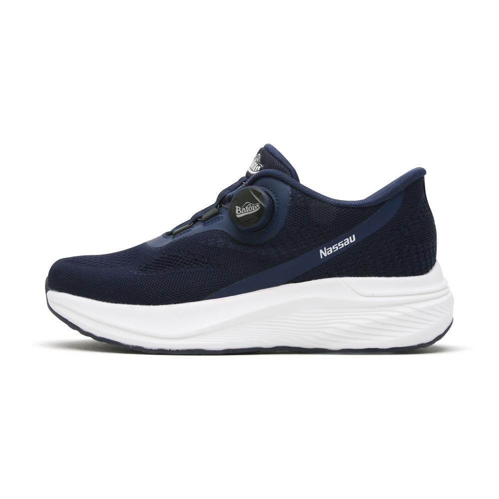 Nassau Baroin Members Cushioning Dial Sneakers (Navy)