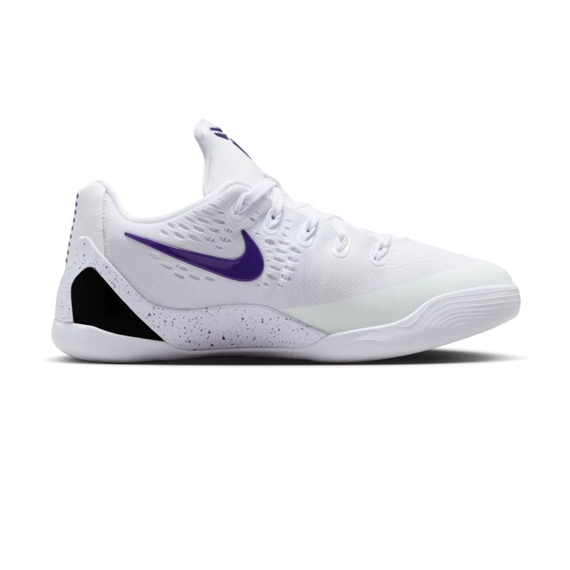 Nike Kobe 9 EM TB GS Lakers Home Kids Sneakers White Court-Purple FV3607-101
