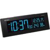 Seiko Clock Alarm Clock, Radio-Controlled, Digital, AC Powered, Color LCD, Series C3, Black, DL305K, SEIKO, Dimensions: 7.3 X 22.2 X 4.4 Cm