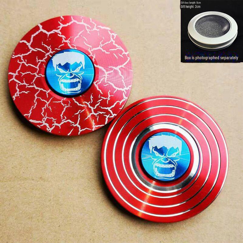 Leuchtendes, buntes Fingergyroskop aus Metall – cooles Dekompressionsspielzeug als Geschenk für Jungen und Schüler