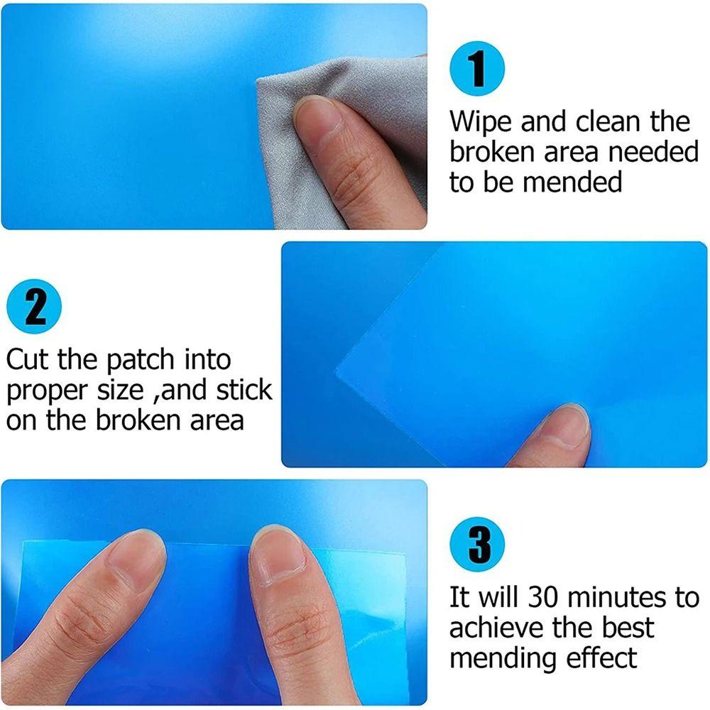 10Pcs Self-Adhesive Pool Repair Patches Underwater Repair Patch Glue New Pool Repair Kit