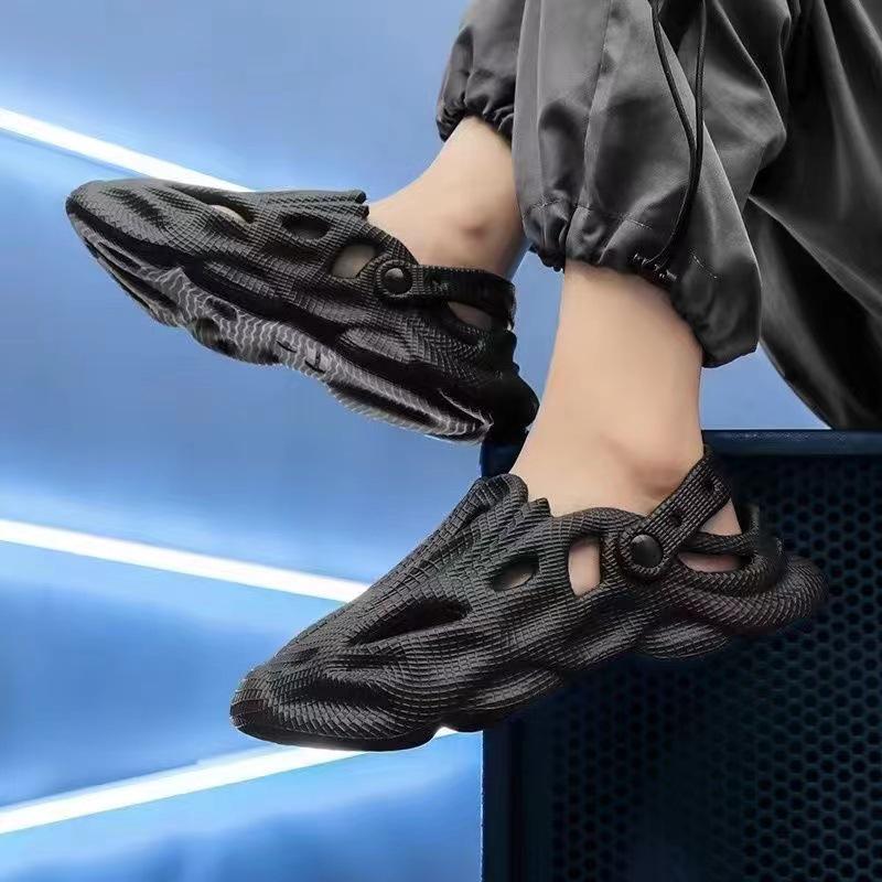 Sandalias de Moda Antideslizantes para Hombre 2024, Estilo Coreano, Suela Gruesa, Suaves, para Conducir al Aire Libre