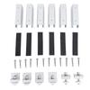 Solar Panel Mounting Bracket Kits Aluminum Alloy Flat Roof Solar Panel Mounting Brackets End Clamps