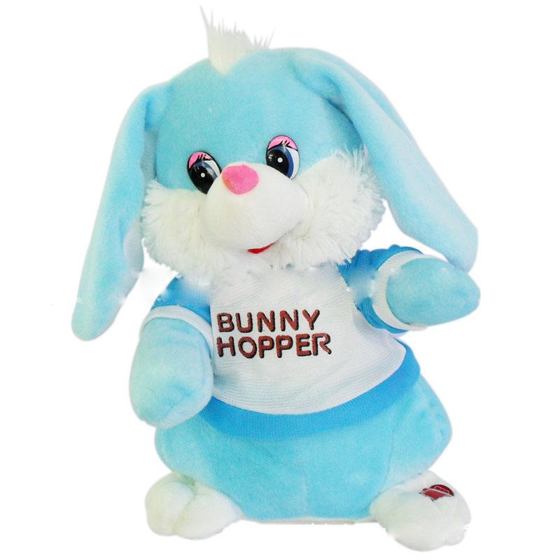 Robot Rabbit Sing Dance Electronic Plush Bunny Toy Shake Ears Funny Electric Rabbit Pet Cute Music Animal Toy For Kids Birthday синий