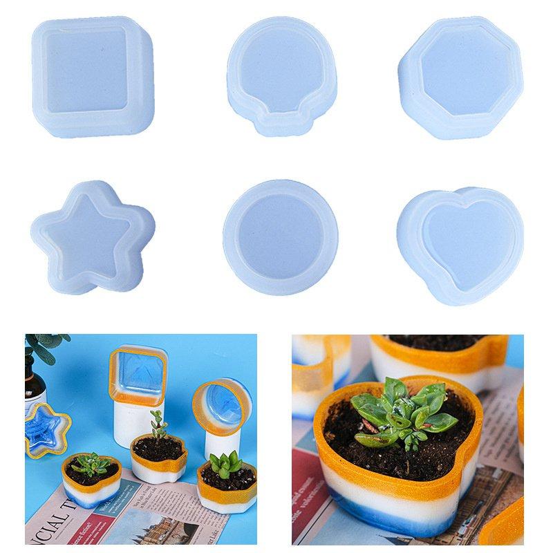 DIY Epoxy Resin Box Silicone Mold Home Decoration Resin Crafts Resin Moulds for Plant Flower Pot Mold Handmade Storage
