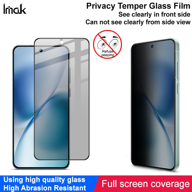 For Vivo X200s 5G Glass IMAK Privacy Temper Glass Full Screen Coverage Film