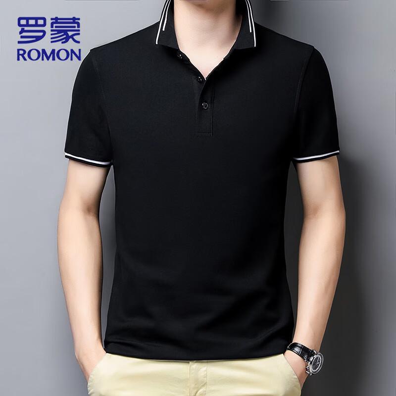 ROMON Men's Slim Fit Quick-Dry Polo Shirt