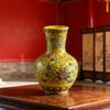 Antique Flower Vase Handicraft Porcelain Bottle Home Decor Vintage Ceramic Vase Flower Receptacle Room Decoration Christmas Gift