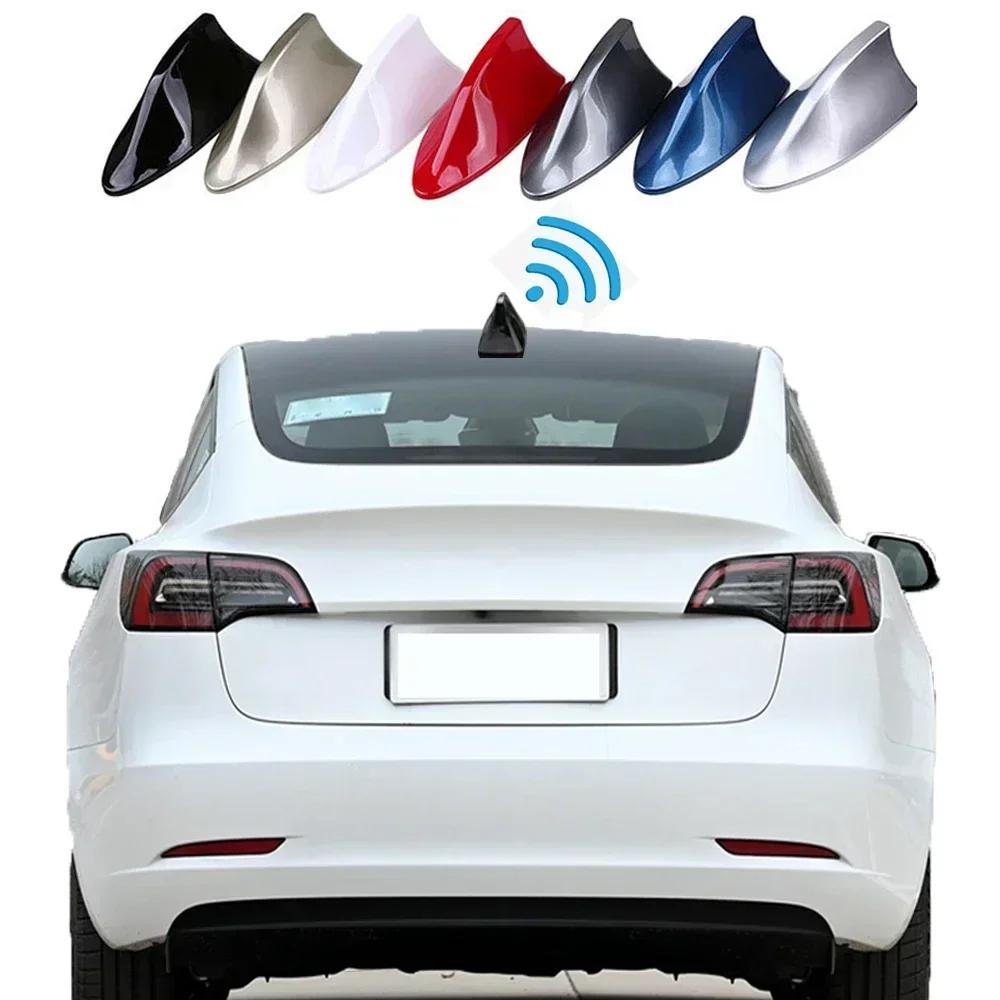 Cool Universal Car Shark Fin Antenna Cover Base Replacement Radio Signal Aerials Roof Exterior Accessories Decoration Car