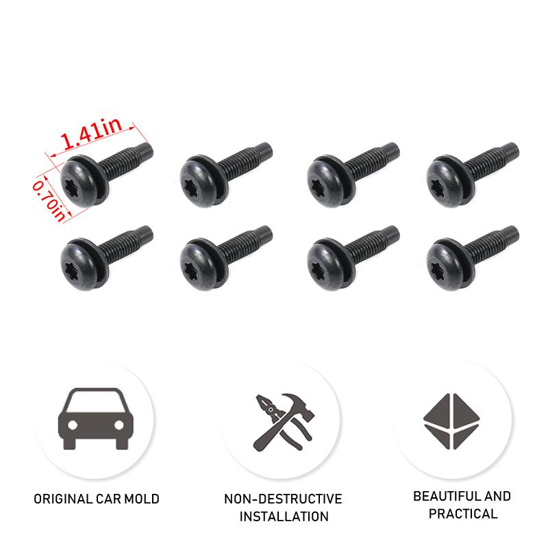 BAWA 8pcs Car Roof Fixing Screw For Ford Bronco 2021 2022 2023 2024 Interior Parts Accessories