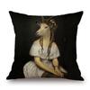 Sheep Rabbit Dog Cushion Cover Decor Lovely Animals Poster Beige Throw Pillows Case Home Pillowcase Sofa Decoration