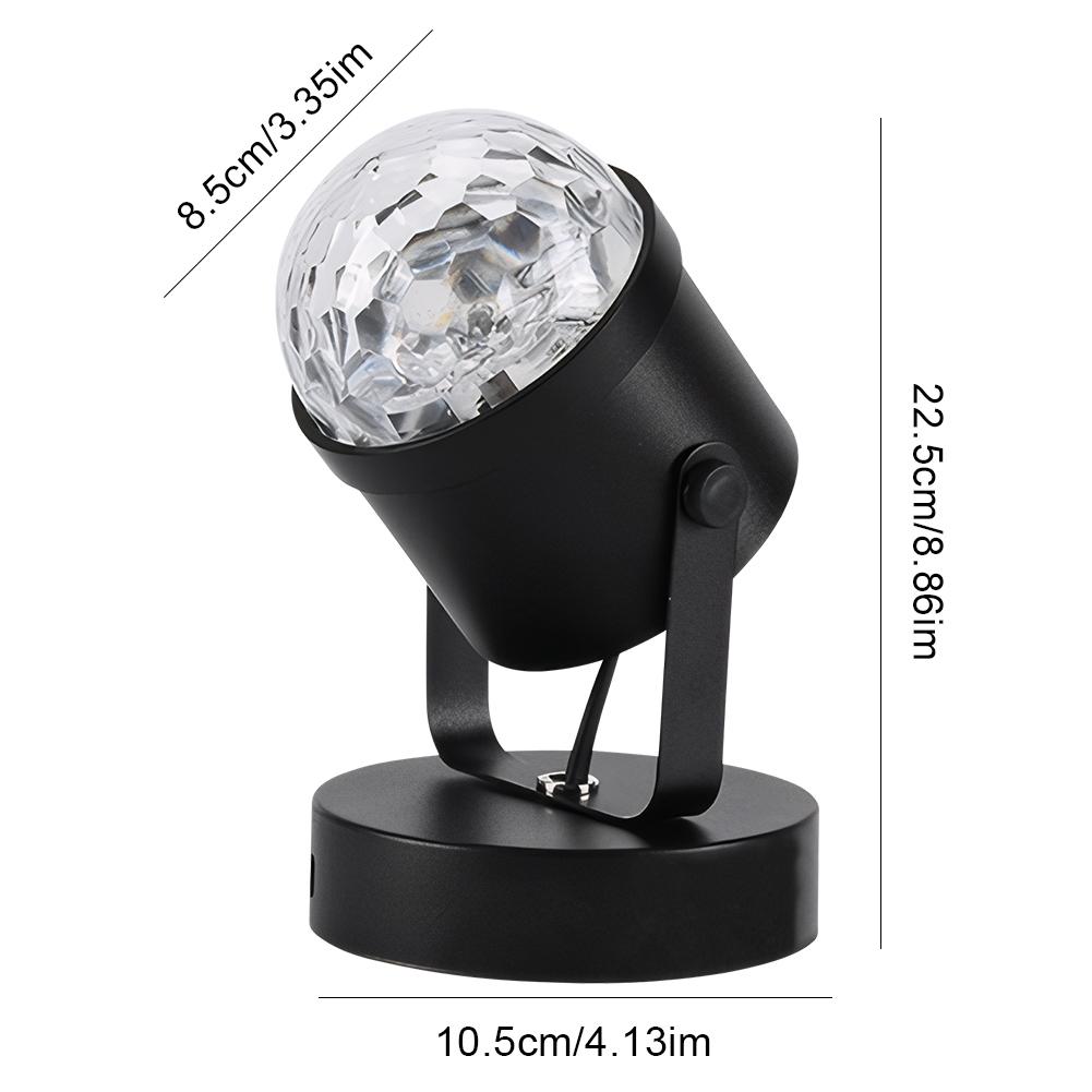 Water Ripple Desk Lamp RGB Projection Atmosphere Lamp Adjustable Dimmable Wall Spotlight for Bar Atmosphere Decoration
