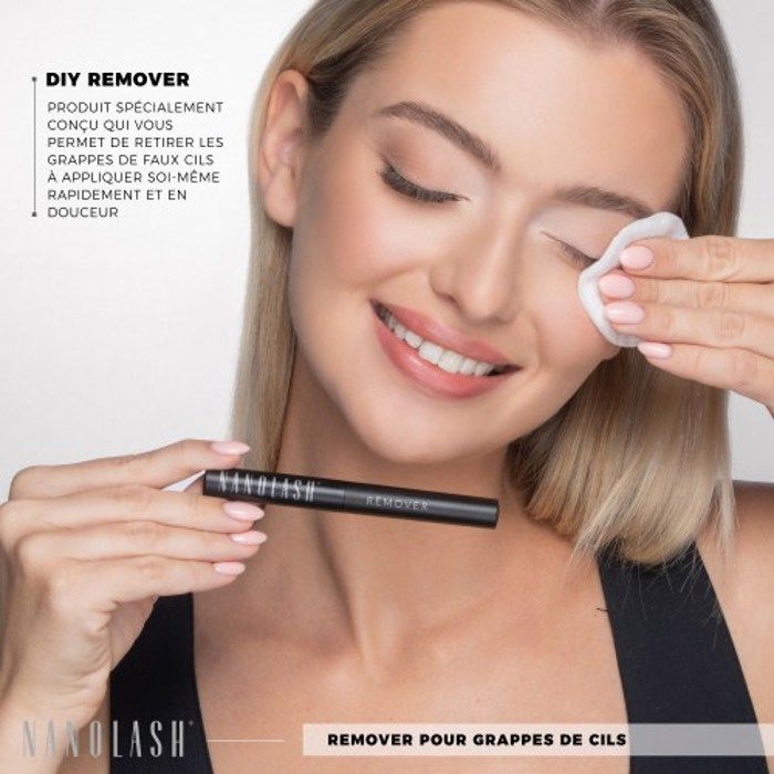 Faux cils - Nanolash - Remover - 5 ml - Enlève les faux cils en grappes - Texture épaisse