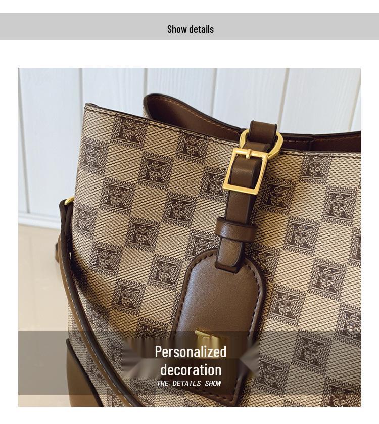High-End Women's Large Tote Bucket Bag - 2025 Trendy Crossbody & Shoulder Handbag
