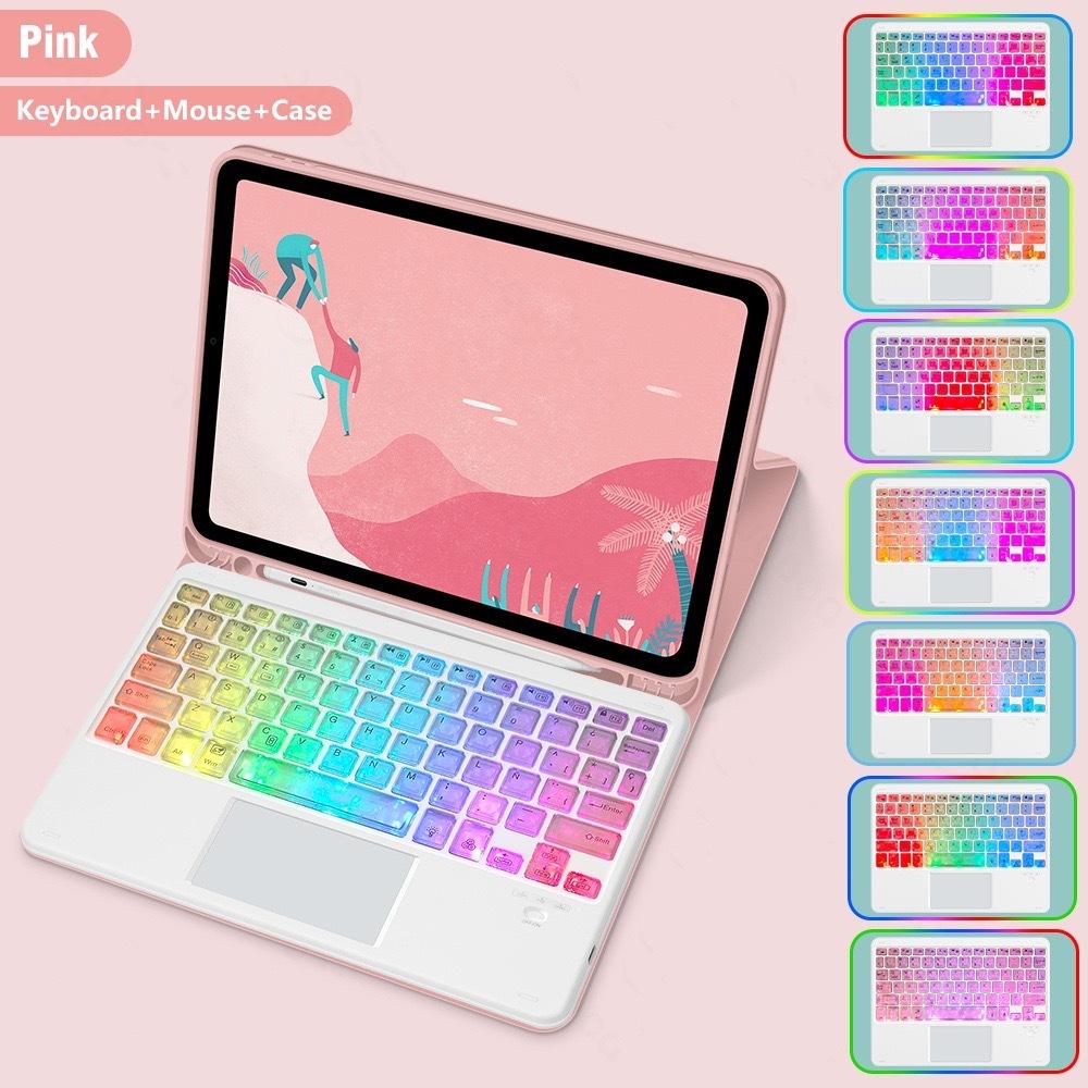 Luminous Bluetooth Touchpad Keyboard: Portable, Rechargeable & Compatible with iPad, Phone, Tablet