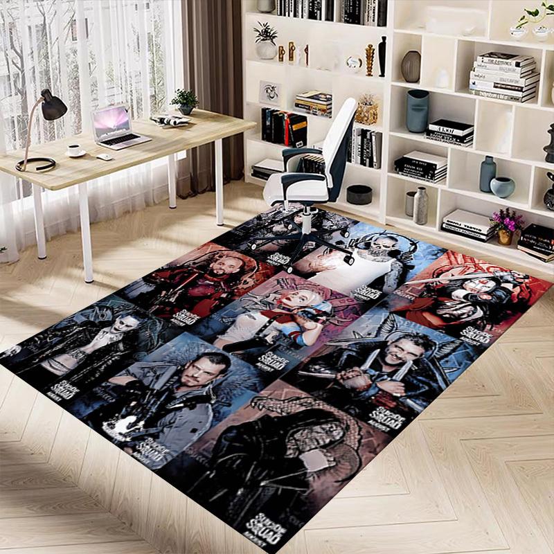 1PC Suicide Squad Extra Large Non-Slip Floor carpet, Office, family, bedroom, Studio - Large Area Rug Indoor Rugs1130A