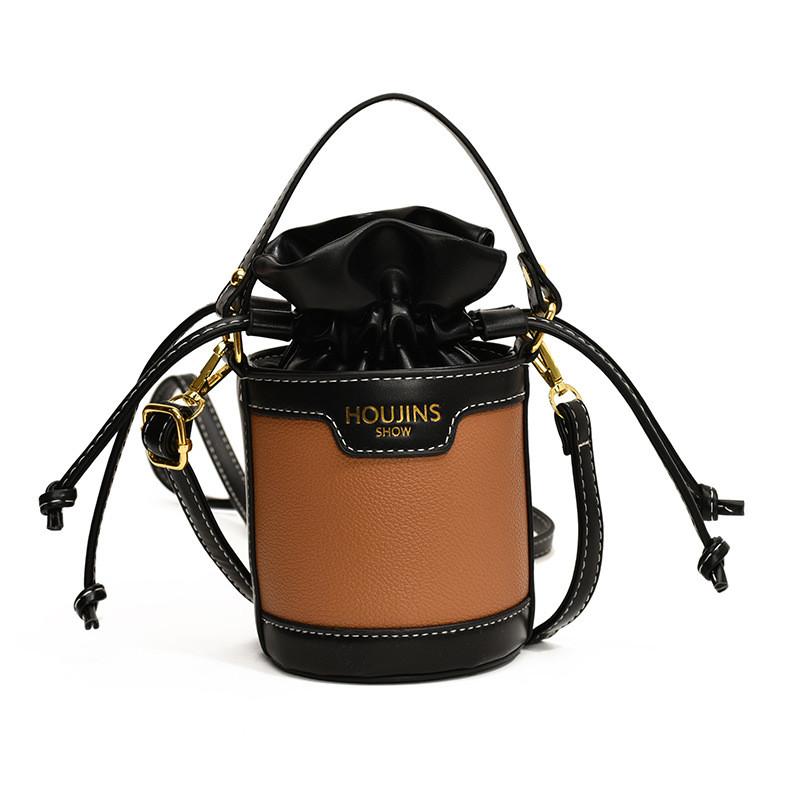 Stylish Princess Mini Bucket Bag For Kids In Trendy Color Block Design