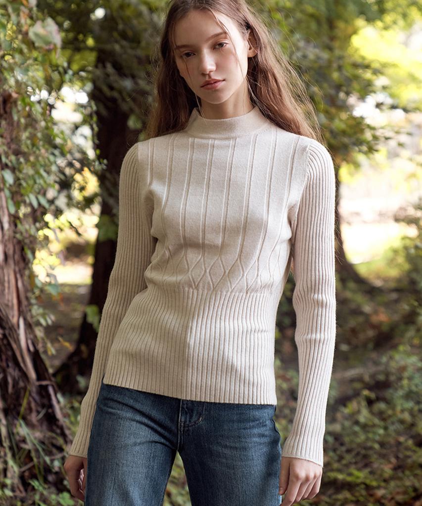 Baseukala Dia Half-Neck Knitwear (5Colors)