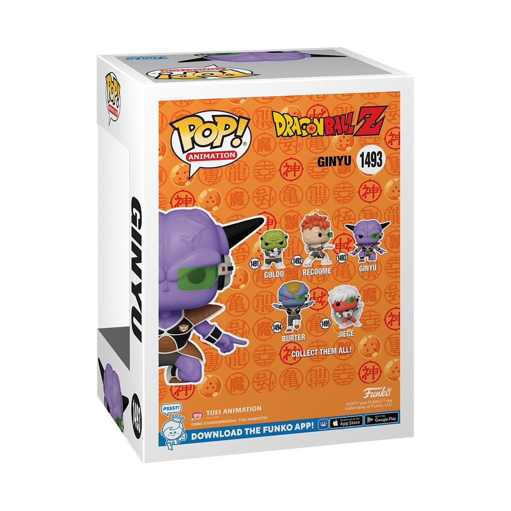 Funko Dragon Ball Z Captain Ginyu Vinyl Figure Gift Idea Official Merchandise For Kids Adults Anime Fans and Display Model Figure POP! Animation - -