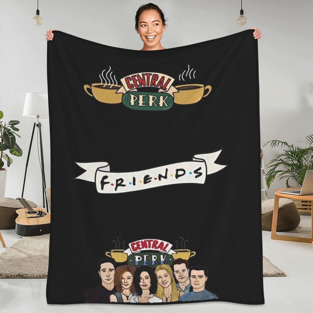 Přátelé TV Seriál Tepládeka Cartoon Central Perk Cestovní Plyšovádeka Zábavná Domácí Dekorace Flanelové Povlečení Pokrývka Postele