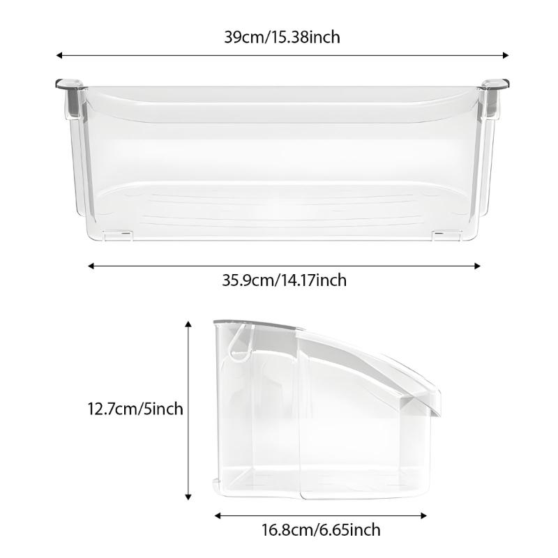 Pack of 2 Easy Installation Refrigerator Bin Replacements Quick Setup Solution Fridge Organizer Suitable for Home Use