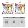 Cardcaptor Sakura Flower Pillowcase Polyester Cushion Cover Decoration Anime Cartoon Pillow Case Cover Home Wholesale 45*45cm