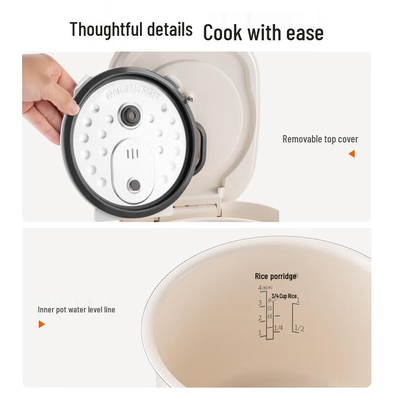 Joyoung 2L Ceramic Non-Stick Mini Rice Cooker CN plug (adapter included)