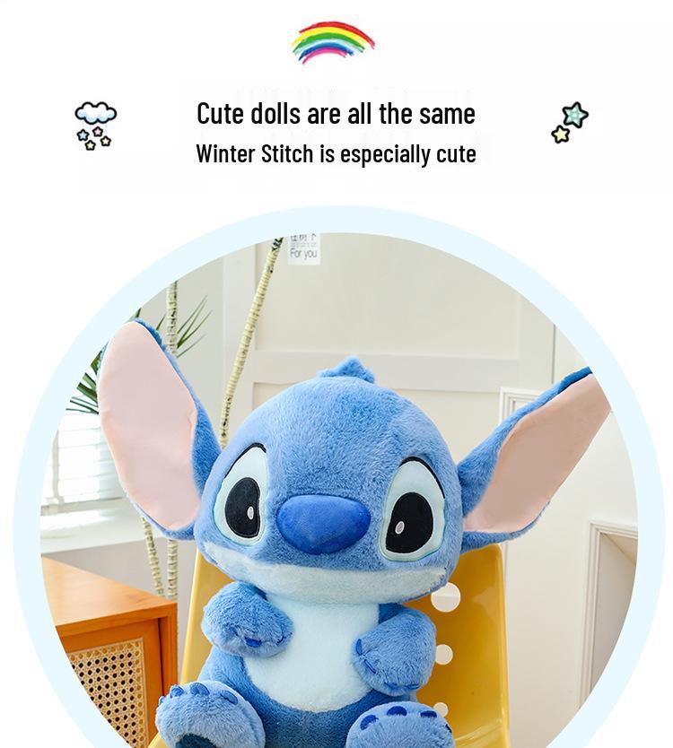 Long-haired Stitch Doll Plush Toy - Lilo & Stitch Hugging Cushion
