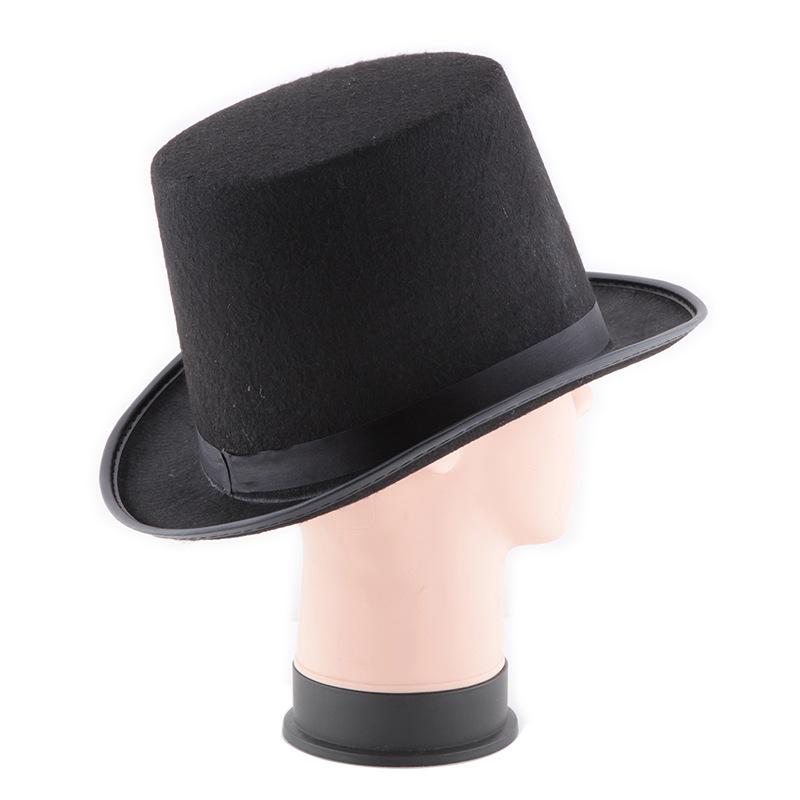 Beyefendi Çılgın Şapkacı Şapkası Cadılar Bayramı Partisi Kostümü Keçe Sihirbaz Şapkası Bere Silindir Şapka Kadınlar Erkekler İçin