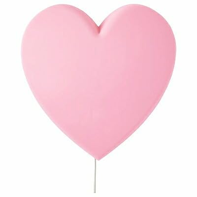 IKEA UPPLYST LED Wall Lamp, Heart, Pink, 004.408.05